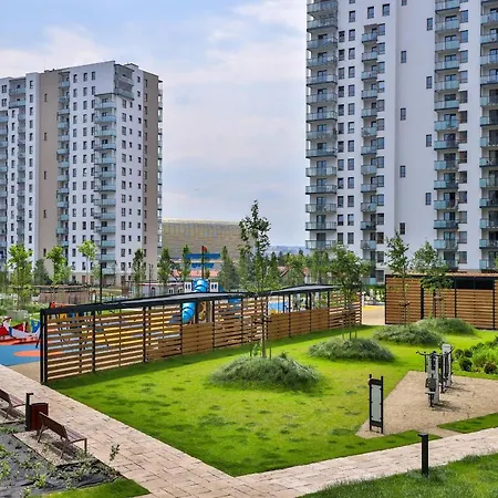 Appartement Nowa Letnica With Sauna & Gym & Kids Play In By Renters